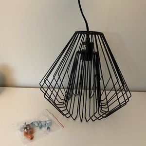 Black Rod Pendant Light